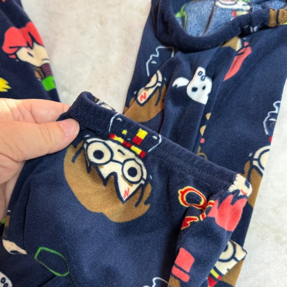 Wizarding World Of Harry Potter Navy With Characters‎ Soft Pajama Pants Sz XL